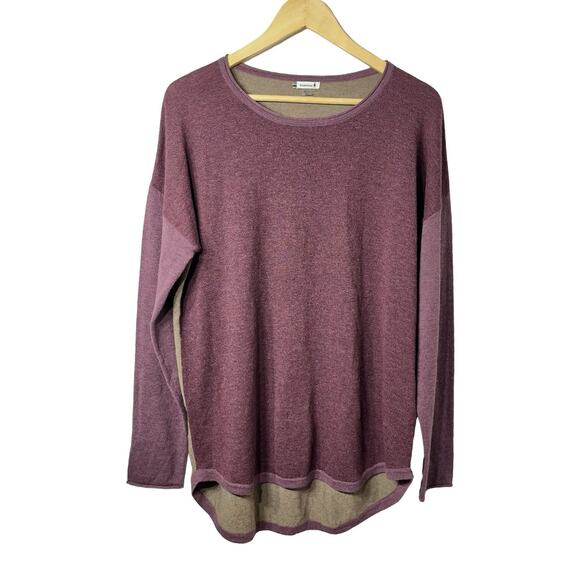 Smartwool Womens Shadow Pine Wool Blend Sweater Size XL Purple Cozy Baselayer - Picture 1 of 8